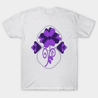 Purple flower with a rounded shape T-Shirt